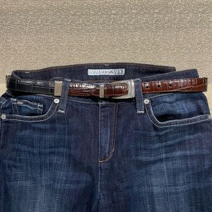 Brighton multi color leather belt S